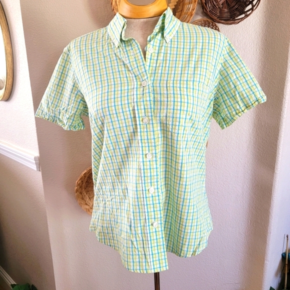 Rockies Tops - Rockies Women's Short Sleeved Button Up Sz XL